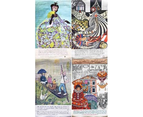 Selection (4) of 1960s London Transport double-royal POSTERS comprising 1967 Victoria &amp; Albert Museum by Barbara Swidersk