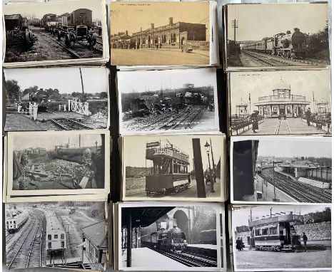 6 boxes (approx 700 pictures) of postcard-size PHOTOGRAPHS &amp; COMMERCIAL POSTCARDS assembled into areas by the late Alan A