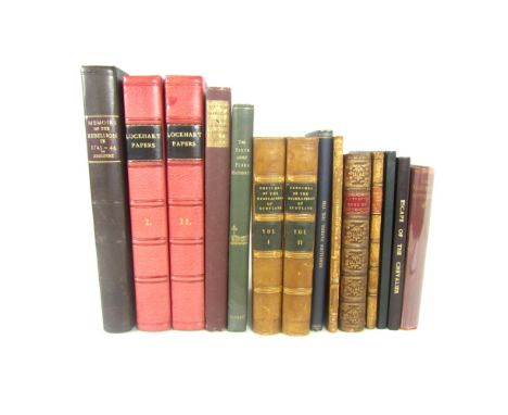 Jacobite Rebellion, 14 volumes, including Johnstone, Chevalier deMemoirs of the Rebellion in 1745 and 1746. 1820. 4to, portra