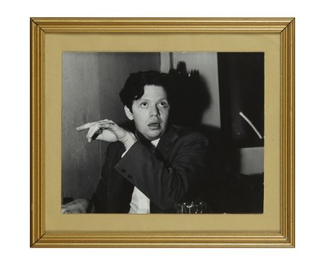 Fellig, Arthur "Weegee"Dylan Thomas, 1950s, silver print, 24 x 30cm, framed and glazed