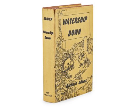 Adams, RichardWatership Down. London: Rex Collings, 1972. First edition, 8vo, compliments slip from the Ministry of Agricultu