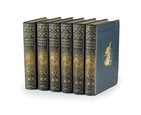 Morris, Francis OrpenA History of British Birds. London: George Bell & Sons, 1870. Second edition, 6 volumes, 8vo, 365 hand-c