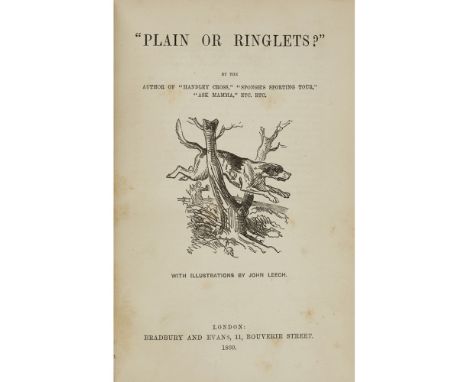 Surtees, R.S., 7 Sporting Novels, Riviere bindings, comprisingMr Facey Romford's Hounds. 1865, First edition, 24 hand-coloure