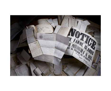 Ornithology - [Wild Bird Protection Act] - The Farne Islands, a large archive, comprisingDocument of agreement of Dean and Ch