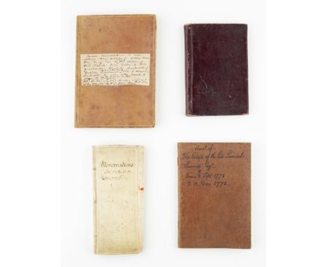 Family records, four bound volumes  Buckworth, Theophilus 5 manuscript pages describing Buckworth's life and family from 1661