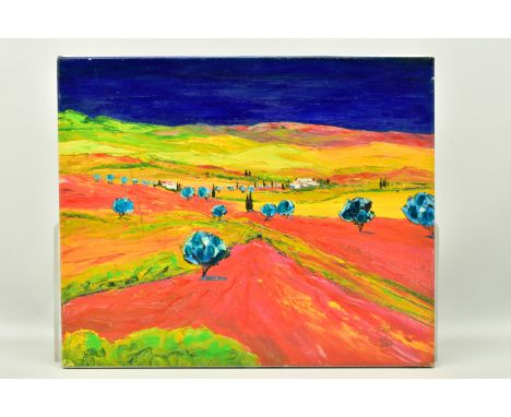 JEAN CLAUDE TRON (FRANCE 1943) 'LA PAYSAGE DE PROVENCE III',  a signed limited edition print on canvas, 39/250 no certificate