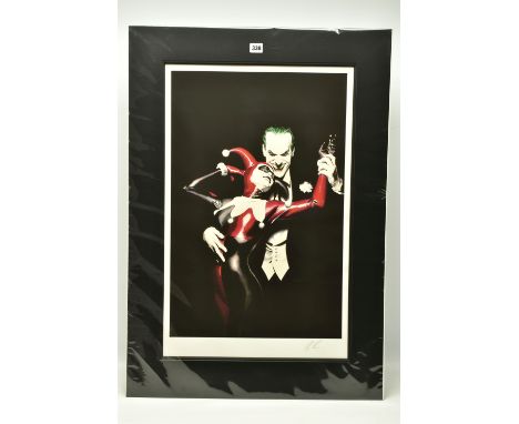 ALEX ROSS FOR DC COMICS (AMERICAN CONTEMPORARY) 'TANGO WITH EVIL' the Clown Prince and Harley Quinn,&nbsp;signed limited edit