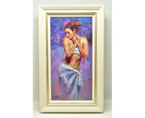 HENRY ASENCIO (AMERICAN 1971) 'PRELUDE TO A TREASURE', a signed limited edition print of a female figure 16/95, with certific