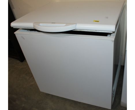 		A Zanussi chest freezer finished in white enamel (Ex. house clearance)