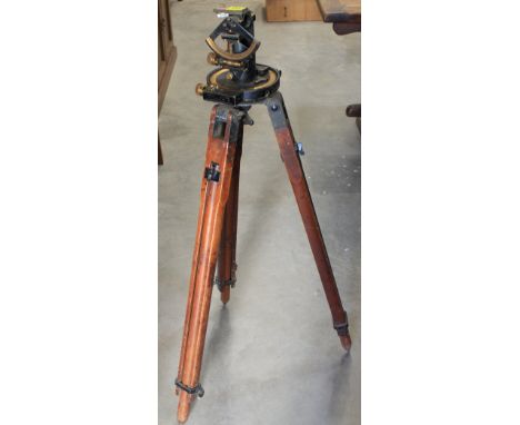 		A theodolite tripod. Late 19th/early 20th Century