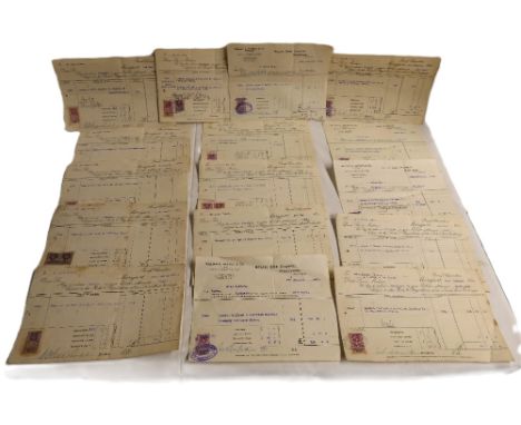 Qty of Railway stock share certificates.  J and D Dixon, Maryport, dated 1915-1932 including: London & N.W Railway Co, Marypo