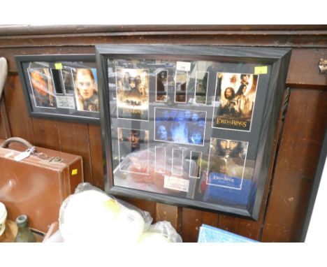 Framed Lord of The Rings original 35 mm film cell presentation, limited editions  