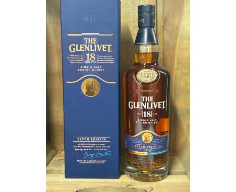GLENLIVET 18 YEAR OLD SINGLE MALT SCOTCH WHISKY - 70CL - 40%  / G4