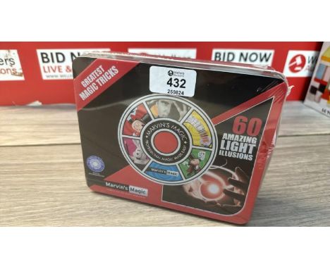 MARVINS MAGIC 60 AMAZING LIGHT ILLUSIONS, APEARS NEW / G9