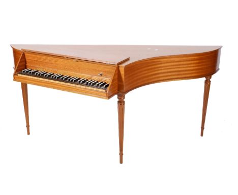 A Johannes Morley Spinet. Mounted on turned and fluted legs, signed ‘Johannes Morley Londini Fecit’, L188