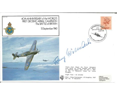 Major Franz Eisenach, KC, WW2 Luftwaffe. An unusual signed 40th Anniversary of the World's First Decisive Aerial Campaign - T