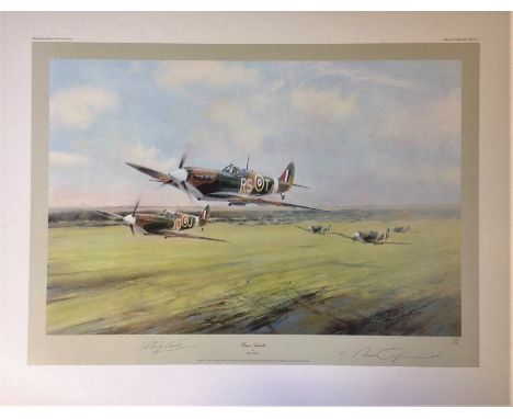 Robert Taylor Dawn Scramble 23x30 limited edition print 685/850 signed by Bob Stanford-Tuck with Certificate of Authenticity.