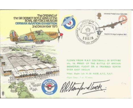Wg Cdr R. R. Stanford-Tuck signed flown The Opening of the Sir Dermot Boyle Wing of the RAF Museum German Aviation Exhibition