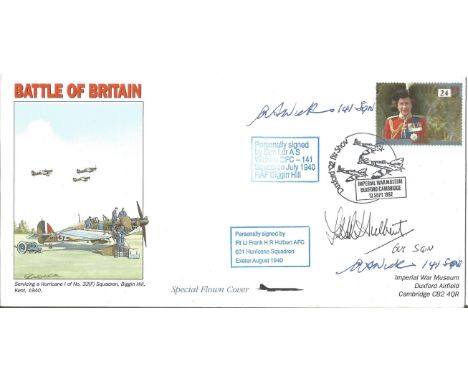 Squadron Leader A S Wickens DFC, 141 Squadron Biggin Hill Battle of Britain veteran 1940 and Flt. Lt Frank H R Hulbert, AFC, 