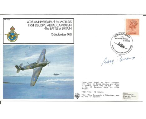 Major Adolf Borchers, KC, WW2 Luftwaffe. An unusual signed 40th Anniversary of the World's First Decisive Aerial Campaign - T