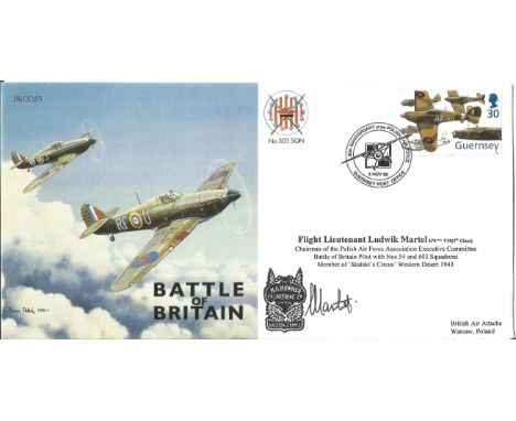 Flt. Lt Ludwik Martel, KW, VM, 5th Class, 54 and 603 Squadrons Battle of Britain veteran 1940 and member of Skalski's Circus 