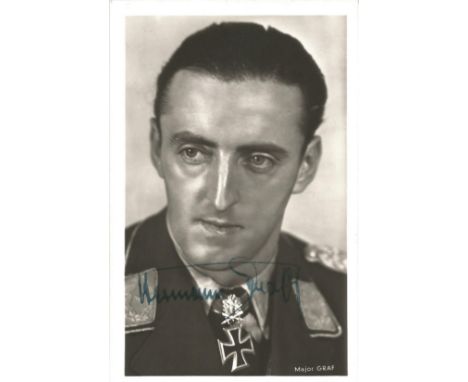 Oberst Hermann Graf, KC, WW2 Luftwaffe, 830 combat missions, 212 victories, 10 of which were on the Western Front, 202 on the
