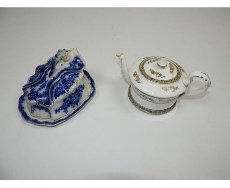 Cheese Dish and Teapot with Stand 