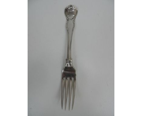 Private Die Silver: A William IV Table Fork, the Terminal with The Mansion House - Hallmarked for London 1832 by William Chaw