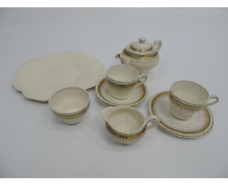 'J&G Meakin' "Tea for Two" Set with Unrelated 'Alfred Meakin' Cake Plate 