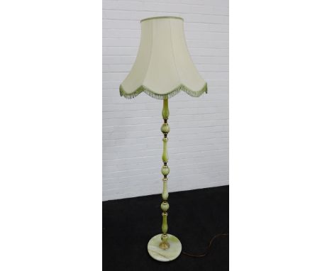 Onyx standard lamp and shade, 180cm
