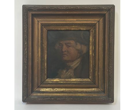 Scottish School, late 18th century, Portrait of a Gentleman in a White Cravat, head and shoulders, oil on canvas laid on pane