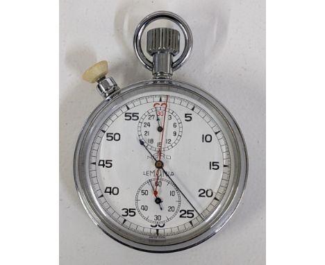 A Lemanio military issue stop watch, engraved with broad arrow and numbered 2114/GG/65 A/F, Location: 