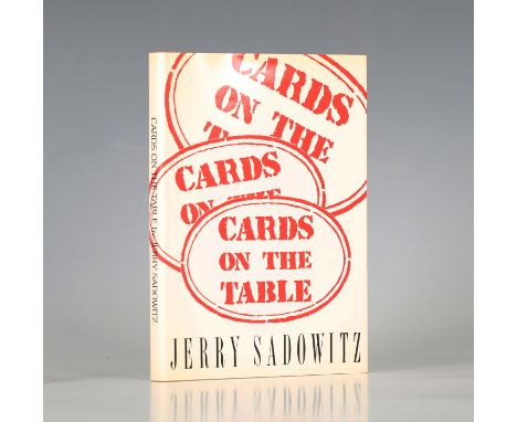 SADOWITZ, Jerry. Cards on the Table. London: Martin Breese, 1989. First edition, 8vo (213 x 145mm.) Numerous illustrations by