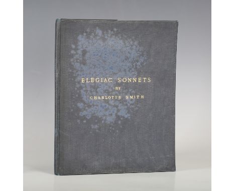 SMITH, Charlotte. Elegiac Sonnets. London: for J. Dodsley, et al., 1786. Third edition, signed by Charlotte Smith, 4to (265 x