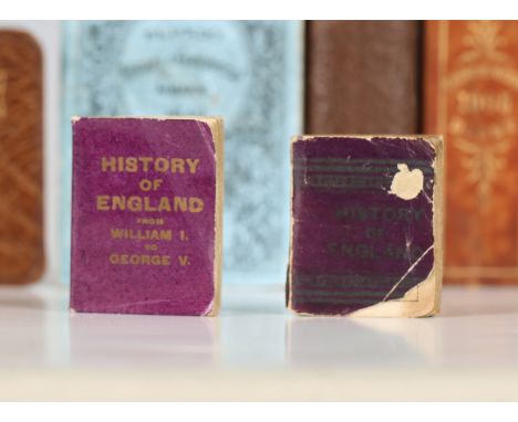 MINIATURE BOOKS. History of England. London, Clerkenwell Green: Goode Bros., [circa 1870.] 64mo (33 x 25mm.) Lithographed fro