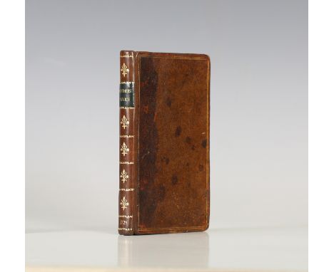 LAMBERT, Marchioness Anne-Therese. Advice from a Mother to her Son and Daughter. London: Thomas Worrall, 1729. First English 