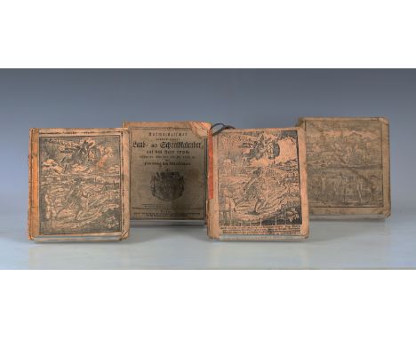 GERMAN ALMANACKS. Europaischer Geschichts, Haus und Staats Kalender auf das jahr…1782. Frankfurt, 1782. 4to (203 x 167mm.) Ti