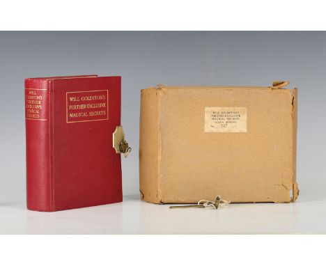 CONJURING. - Will GOLDSTON. Further Exclusive Magical Secrets. London: Will Goldston Ltd., [1927.] Limited edition, this bein