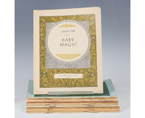 CONJURING. - Rupert HOWARD. [Magic Course.] London: The Rupert Howard School, [circa 1933.] 25 volumes, 4to (299 x 235mm.) Nu
