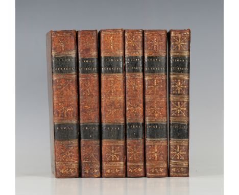 BINDINGS. Elegant Extracts: or, Useful and Entertaining Pieces of Poetry… [and] Prose. London: J. Johnson, R. Baldwin et al.,