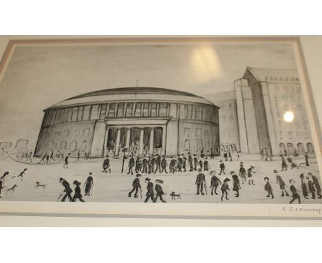 Laurence Stephen Lowry RA (1887-1976), "Manchester Reference Library", offset lithograph, signed in pencil in the margin lowe