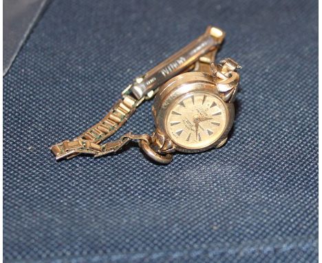 A 9ct. gold Rolex Tudor Princess ladies' rotor self-winding wrist watch, having signed circular dial with gold baton hour mar