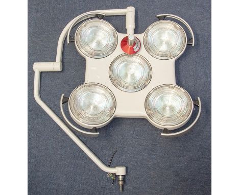 A Dentist's light with five bulbs
