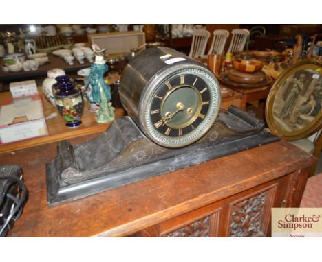 An Elkington of Liverpool 14 day mantel clock 