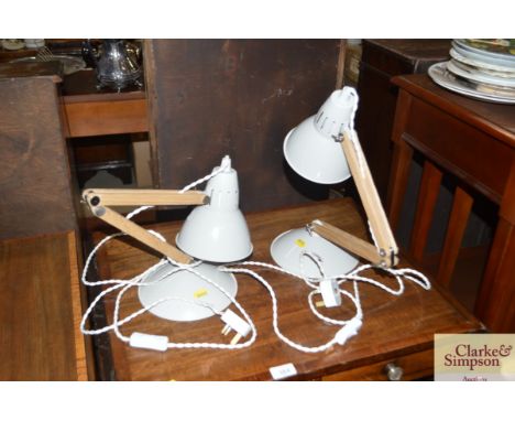 A pair of Garden Trading Angelpoise style lamp