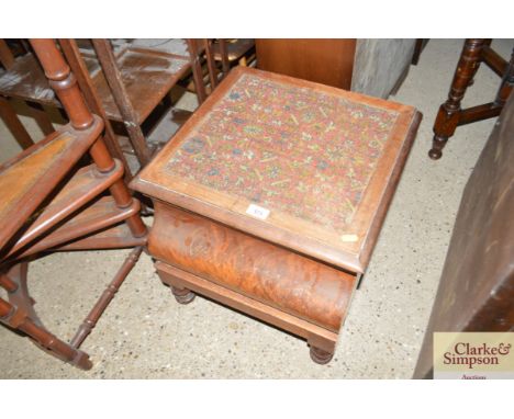 A mahogany commode 