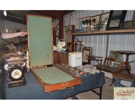 A 19th Century bagatelle board 