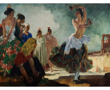Sir William Russell Flint (Scottish, 1880-1969), A Spanish dancer, signed in pencil 'W Russell Flint' (in lower margin), colo