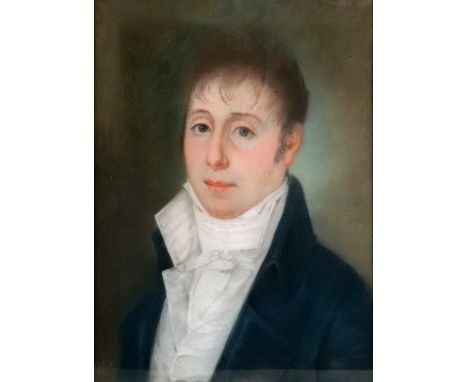 Vallot (French, 19th Century), A portrait of a gentleman, signed 'Vallot' (lower left), pastel, 49 x 36cm.
