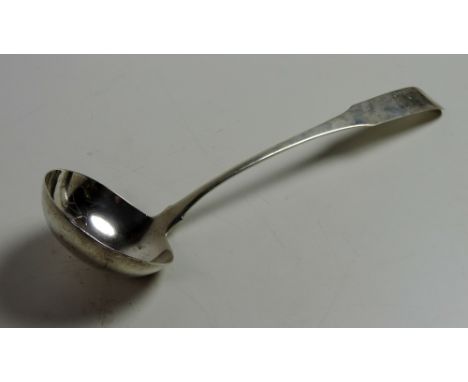 A heavy large Irish silver Soup Ladle, Dublin 1804, by John Power, approx. 7 ozs, 35.5cms (14") long. (1)